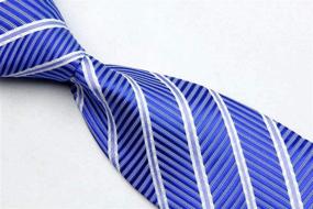 img 2 attached to Veegood Classic Jacquard Striped Z04 Men's Accessories for Ties, Cummerbunds & Pocket Squares