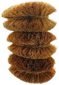 img 3 attached to 🥕 3 Pack of Tawashi Vegetable Brushes: Natural Coconut Fiber, Japanese Design, Perfect for Fruits, Veggies, and Household Use – With Convenient Wire Hanging Loop