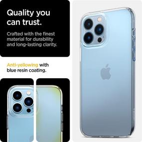 img 2 attached to 📱 Spigen Liquid Crystal iPhone 13 Pro Case with Anti-Yellowing Technology (2021) - Crystal Clear Protection