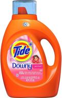 🌊 tide with downy he liquid laundry detergent soap, april fresh scent, 59 loads (92 fl oz) logo
