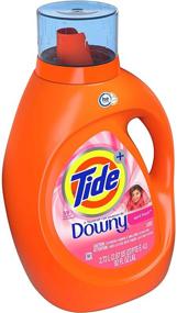 img 3 attached to 🌊 Tide with Downy HE Liquid Laundry Detergent Soap, April Fresh Scent, 59 Loads (92 Fl Oz)