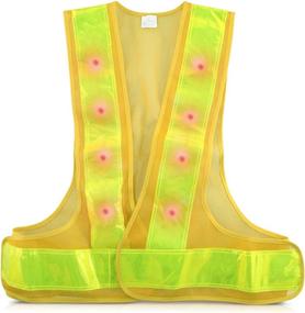 img 4 attached to 🔆 kwmobile LED Light Safety Vest - High Visibility Waistcoat with Reflective Stripes and Night Traffic Warning Reflector Clothing