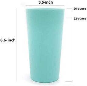 img 3 attached to 🥤 Unbreakable Multicolor Plastic Drinking Tumbler - 26 Ounce