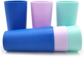 img 1 attached to 🥤 Unbreakable Multicolor Plastic Drinking Tumbler - 26 Ounce