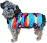 🐶 stylish southwestern dog poncho: perfect fit for teacup, xxs, x-small and small breeds - chic chihuahua clothes and yorkie jacket - mexican dog costume and coat логотип