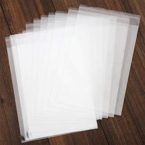 img 3 attached to 📦 Pack of 50 Transparent 8x10 Self-Sealing Cellophane Bags with Resealable Poly Protection - 2.8 mils Thickness - Ideal for Packaging Clothing, T-Shirts, Party Decorating Gifts