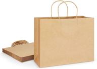 flexzion kraft paper handles shopping logo