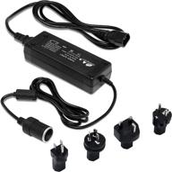 🔌 homerygardens ac to dc converter: ul listed cigarette lighter socket with 4 international adapters - ideal for car vacuum cleaners, refrigerators, and more (10a/120w/100-240v to 12v) logo