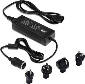 img 4 attached to 🔌 HomeryGardens AC to DC Converter: UL Listed Cigarette Lighter Socket with 4 International Adapters - Ideal for Car Vacuum Cleaners, Refrigerators, and More (10A/120W/100-240V to 12V)