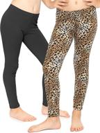 girls leggings black brown cheetah girls' clothing and leggings logo