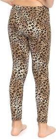 img 2 attached to Girls Leggings Black Brown Cheetah Girls' Clothing and Leggings