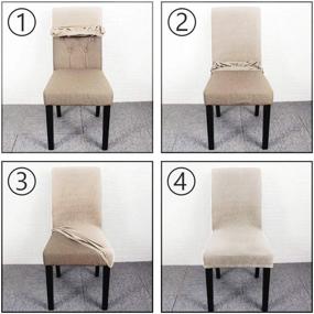 img 2 attached to Decorbay Removable Washable Slipcovers Ceremony（Beige