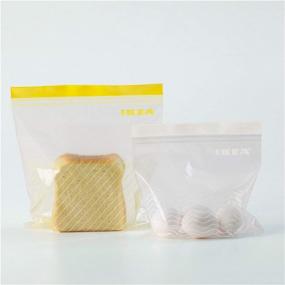 img 1 attached to 🛍️ IKEA Istad Yellow and White Plastic Freezer Bag