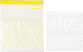 img 3 attached to 🛍️ IKEA Istad Yellow and White Plastic Freezer Bag