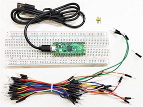 img 4 attached to 🍓Микроконтроллерная плата Raspberry Pi Pico с предварительно припаянным разъемом и набором из 5 аксессуаров - поддержка процессора RP2040 Dual-Core ARM Cortex M0+ для C/C++/Python