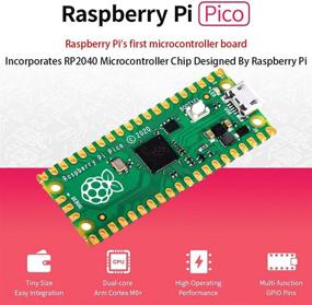 img 1 attached to 🍓 Raspberry Pi Pico Microcontroller Board with Pre-Soldered Header and 5 Accessories Kit - RP2040 Dual-Core ARM Cortex M0+ Processor Support for C/C++/Python