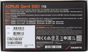 img 3 attached to 💥 GIGABYTE AORUS NVMe Gen4 M.2 1TB SSD: Раскройте игровую производительность с помощью PCIe 4.0 и буфера кэша DDR.