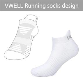 img 3 attached to «VWELL Атлетические беговые носки с демпфированием одежда для мужчин»