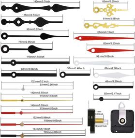 img 3 attached to DIY Quartz Clock Movement Mechanism Repair Kit with 5 Pieces and 7 Different Hands - Battery Operated Clock Motor Replacement for DIY Clock Repairment (0.7 Inch)