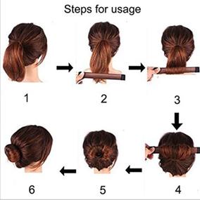 img 1 attached to 💁 Hair Bun-making Styling Made Easy with 7 Pcs Donut Bun Maker & Hair Band Accessory