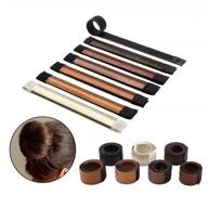 💁 hair bun-making styling made easy with 7 pcs donut bun maker & hair band accessory logo