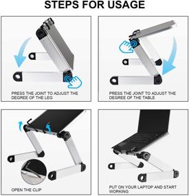 img 1 attached to Регулируемый книжный стенд для ноутбука для учебников, рецептов, журналов - эргономичный 📚 дизайн, многоуровневая, различные углы и зажимы для страниц - портативный держатель для ноутбука, планшета.