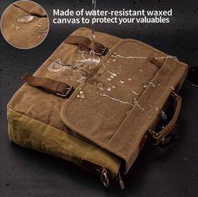 img 3 attached to Emissary Messenger Laptop Waterproof Waxed Laptop Accessories
