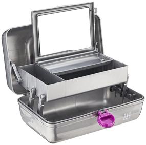 img 2 attached to 💫 Sparkly Silver Shimmer Caboodles Twilight Disco On-The-Go Cosmetic Organizer: Makeup & Accessory Carry Case for Trendy Girls