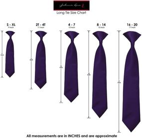 img 2 attached to Solid Satin Pre Tied Necktie TieSet1 Boys' Accessories and Bow Ties