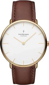 img 3 attached to Nordgreen Native Scandinavian Unisex Leather Women's Watches for Wrist Watches