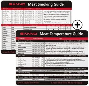 img 4 attached to 🔥 Enhance BBQ Mastery with SANNO Meat Smoking and Temperature Guide – A Must-Have Grill Accessory! (2 Sets)