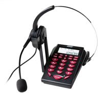 📞 enhanced agptek corded telephone with binaural headset & dialpad - noise cancellation for home call center office logo