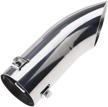 exhaust stainless chrome bumper curved logo