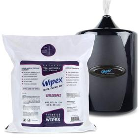 img 3 attached to Convenient Refill Pack: Wipex Gym & Fitness Wipes - 700 Large Natural Wipes with Vinegar & Lavender Oil