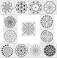 augshy mandala dot painting templates stencils for creative diy rock painting projects! logo