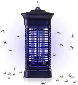 img 4 attached to 🦟 High Powered Bug Zapper: 1,500 Sq. FT Coverage, 15W, 4000V. Indoor & Outdoor Mosquito Trap, Fly Zapper, Safe & Non-Toxic for Home Garden and Patio