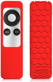 img 1 attached to Fintie Protective Case For Apple TV 2 3 Remote Controller - CaseBot (Honey Comb Series) Light Weight (Anti Slip) Shock Proof Silicone Sleeve Cover