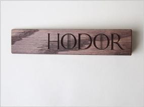 img 1 attached to Hodor Medieval Oak Door Stop (HD-MO)