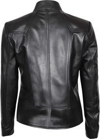 img 2 attached to Decrum Women's Brown Leather Jacket - Women's Coats, Jackets & Vests in Clothing