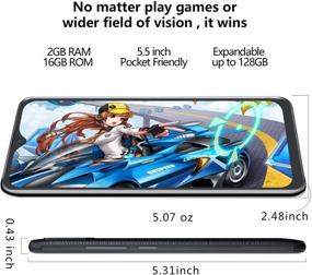 img 1 attached to 📱 Unlocked CUBOT Note 7 4G Smartphone: Android 10, 2GB RAM+16GB ROM, Expandable to 128GB, 5.5 Inch Dewdrop Screen, Three Card Slots (Green)