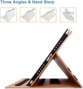 img 3 attached to 🐶 iPad 8th Generation Case with Pencil Holder - Multi-Angle Stand, Hand Strap, Auto Sleep/Wake for iPad 10.2 inch 2020(LovelyDog)