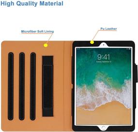 img 1 attached to 🐶 iPad 8th Generation Case with Pencil Holder - Multi-Angle Stand, Hand Strap, Auto Sleep/Wake for iPad 10.2 inch 2020(LovelyDog)