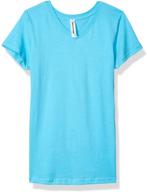 aquaguard girls v neck jersey t shirt girls' clothing and tops, tees & blouses logo