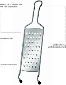 img 2 attached to 🧀 Rösle 15.9-Inch Stainless Steel Coarse Grater with Wire Handle