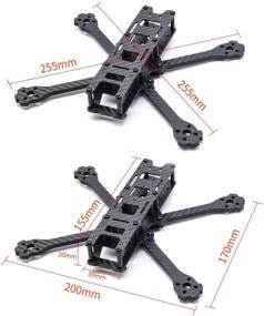 img 3 attached to 🚁 High-Performance TCMMRC X220HV Drone Frame - 5mm 3K Carbon Fiber for RC Racing FPV Kit