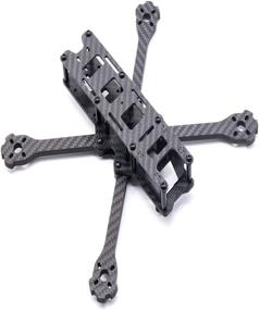 img 4 attached to 🚁 High-Performance TCMMRC X220HV Drone Frame - 5mm 3K Carbon Fiber for RC Racing FPV Kit