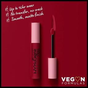 img 3 attached to NYX Lip Lingerie XXL Matte Liquid Lipstick - Sizzlin' (Oxblood Red) - Professional Makeup