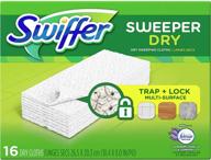 🧹 swiffer sweeper dry sweeping cloths refills - lavender vanilla and comfort scent, 16 count, white logo