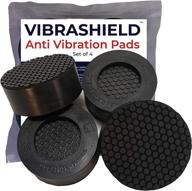 💪 vibrashield - anti vibration pads for washing machine with hexagrip - stops washer dryer noise, movement, shaking, walking, and skidding - appliance support feet and stabilizer mat - pack of 4 pads logo
