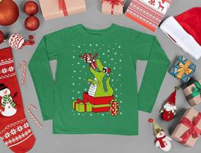 img 1 attached to Dinosaur Sweater Toddler Sleeve T Shirt Boys' Clothing in Sweaters